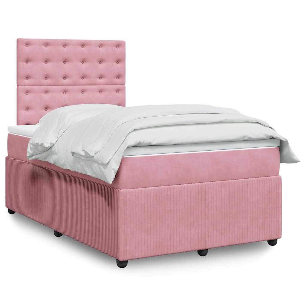 Lit Boxspring Avec Matelas Velours