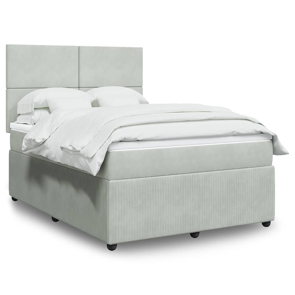 Lit Boxspring Avec Matelas Velours