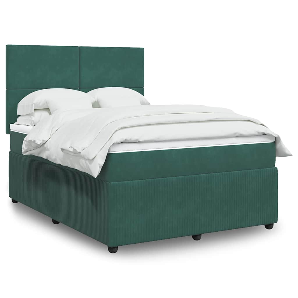Lit Boxspring Avec Matelas Velours