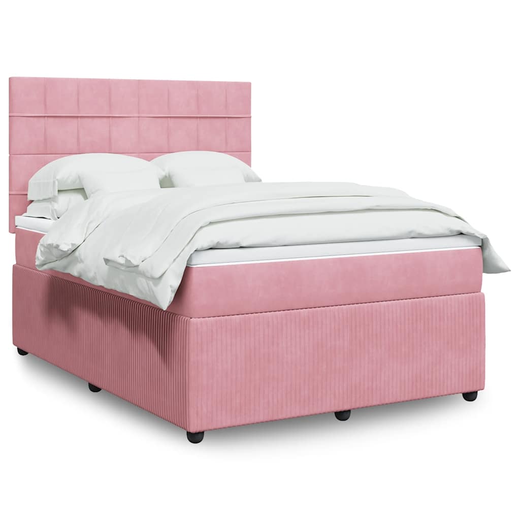 Lit Boxspring Avec Matelas Velours