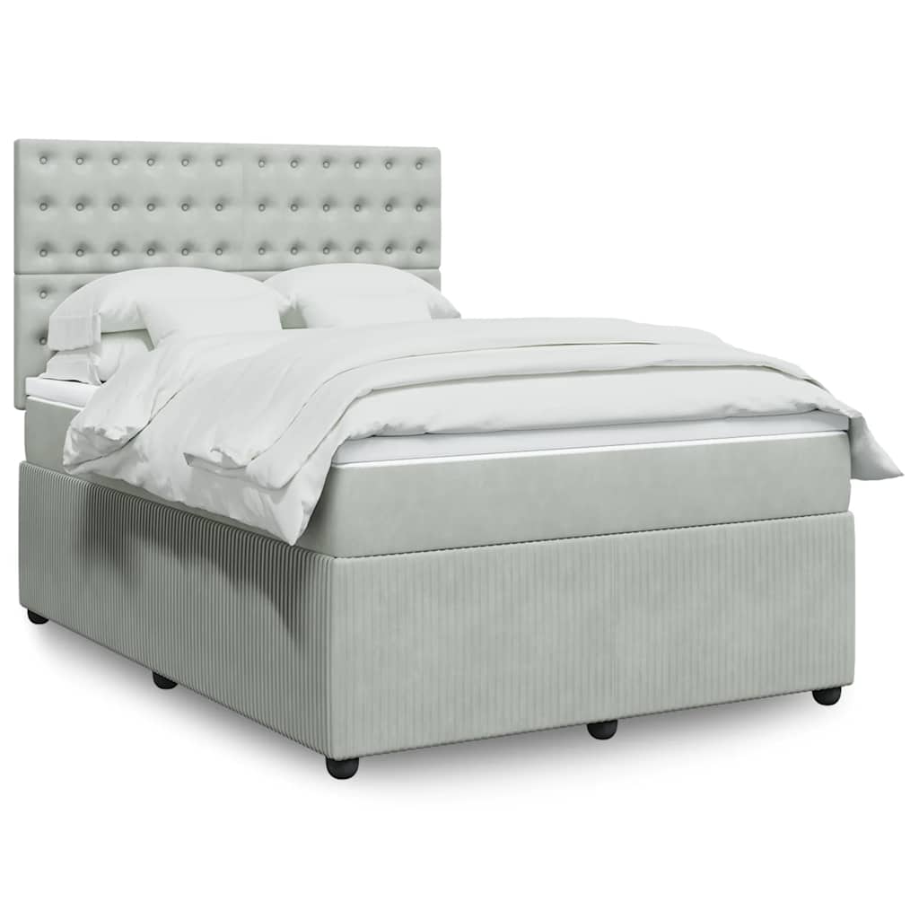 Lit Boxspring Avec Matelas Velours