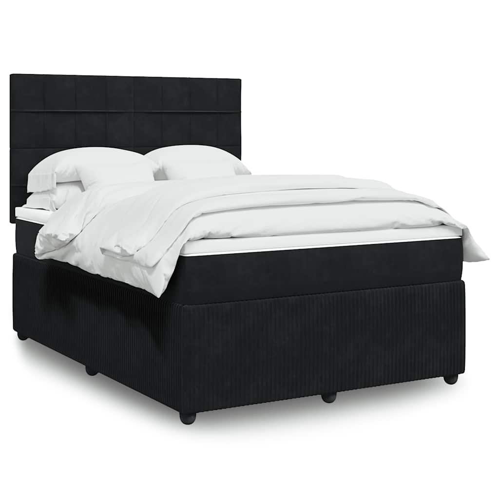 Lit Boxspring Avec Matelas Velours