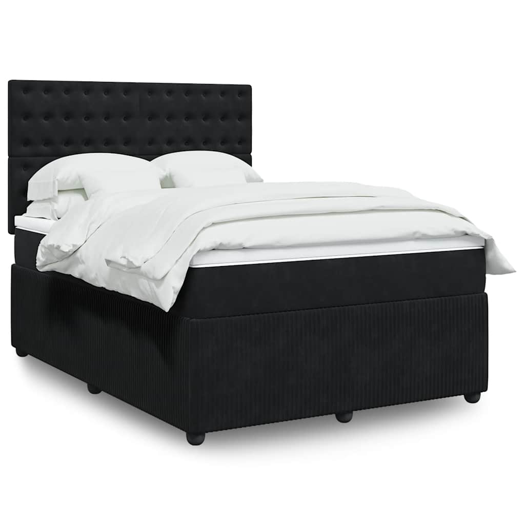 Lit Boxspring Avec Matelas Velours