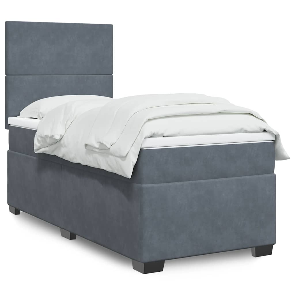 Lit Boxspring Avec Matelas Velours