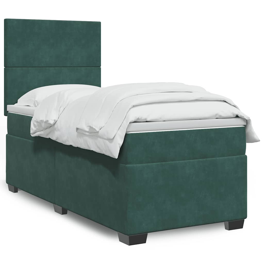 Lit Boxspring Avec Matelas Velours