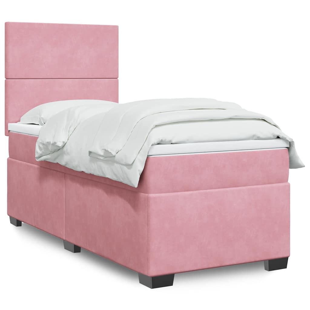 Lit Boxspring Avec Matelas Velours