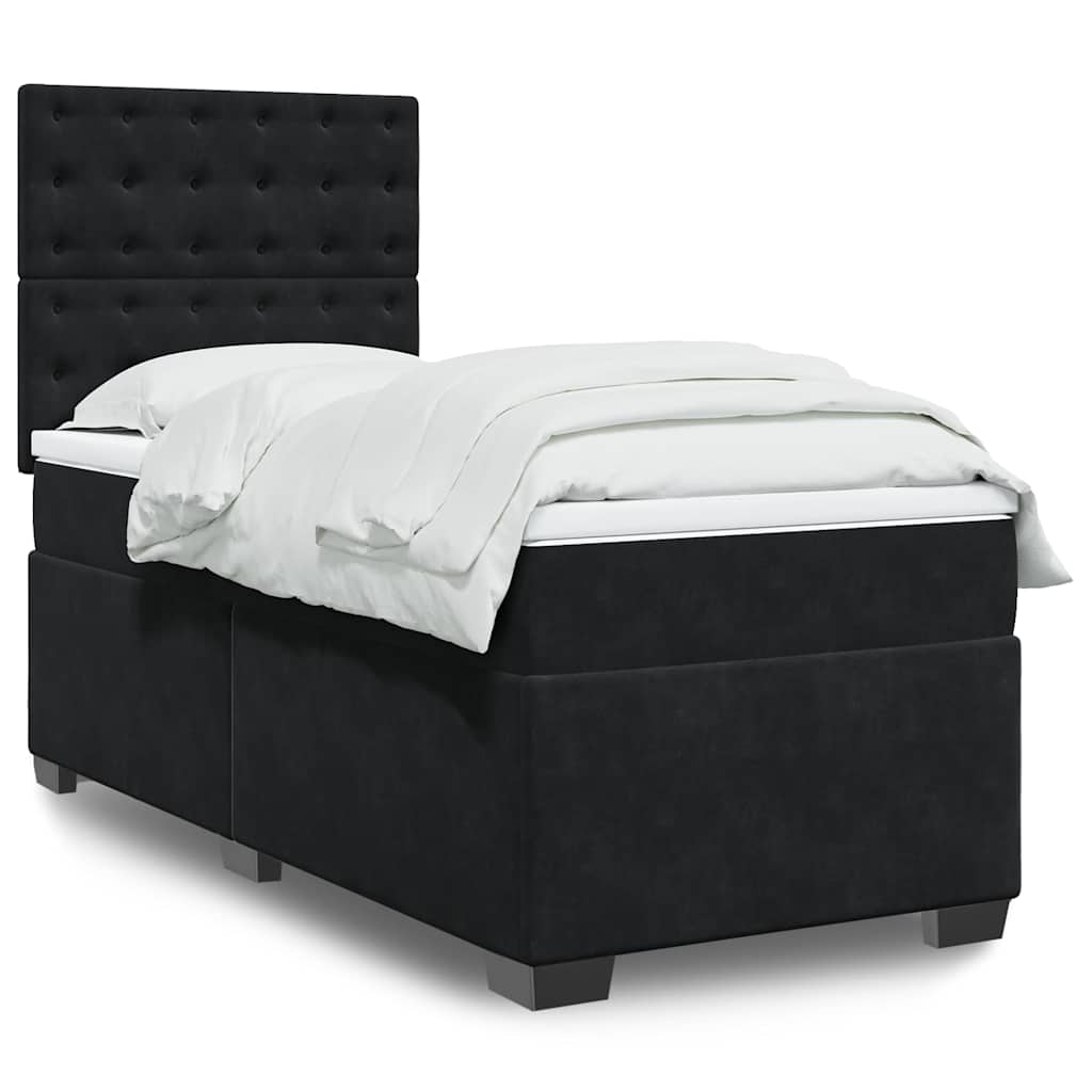 Lit Boxspring Avec Matelas Velours