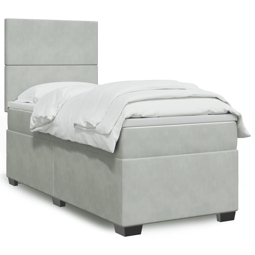 Lit Boxspring Avec Matelas Velours