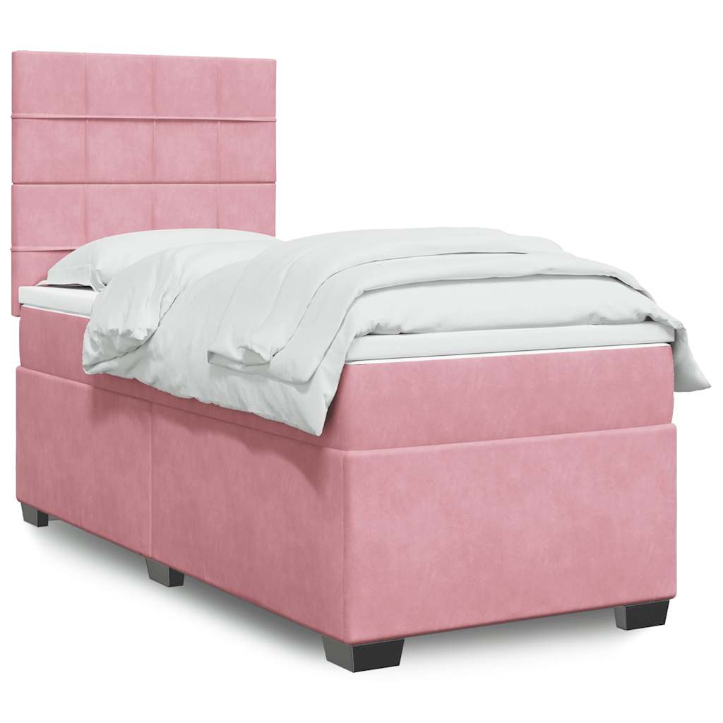 Lit Boxspring Avec Matelas Velours