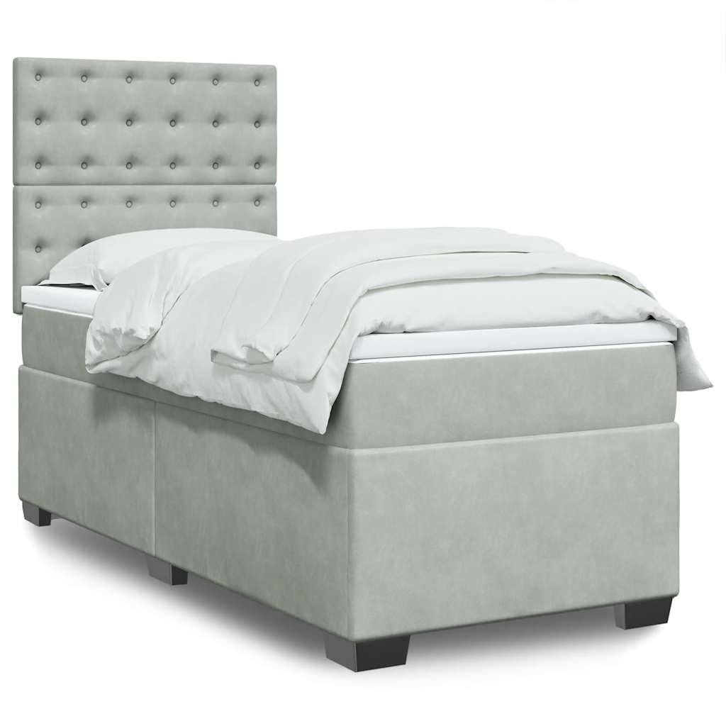 Lit Boxspring Avec Matelas Velours