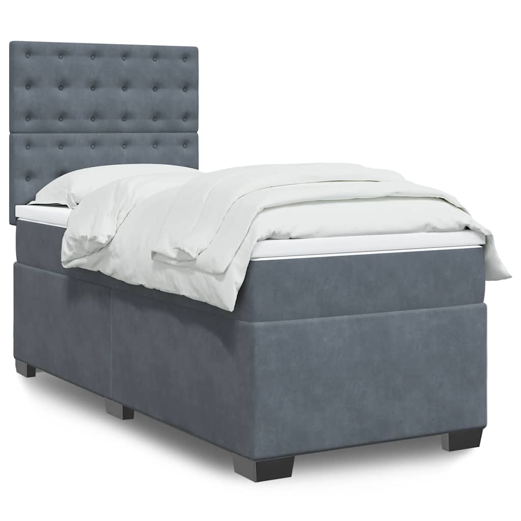 Lit Boxspring Avec Matelas Velours