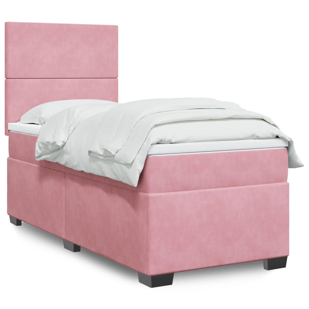 Lit Boxspring Avec Matelas Velours