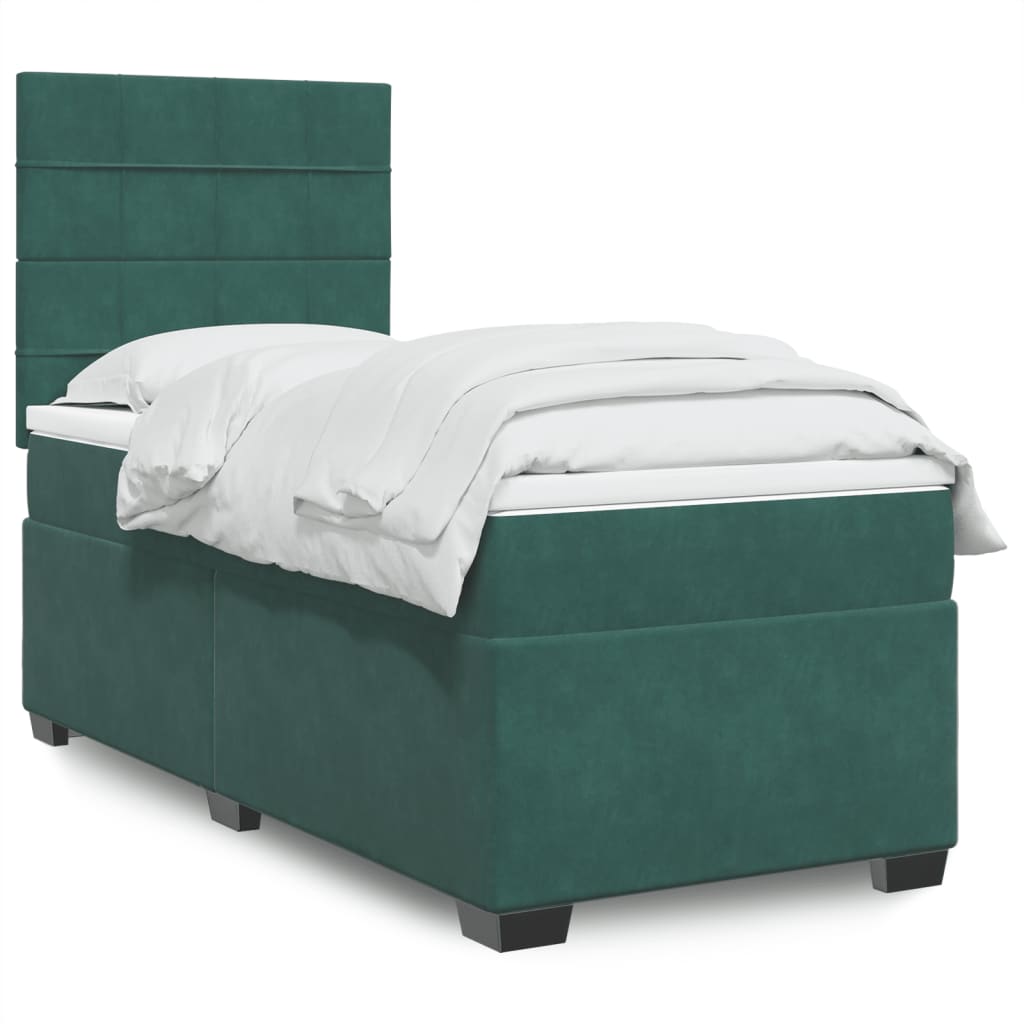 Lit Boxspring Avec Matelas Velours