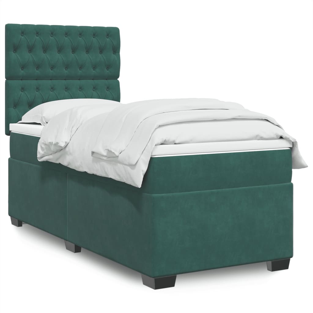 Lit Boxspring Avec Matelas Velours