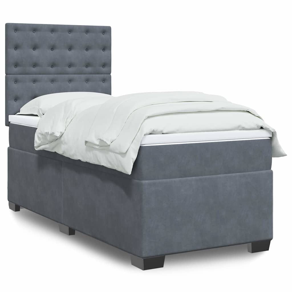 Lit Boxspring Avec Matelas Velours