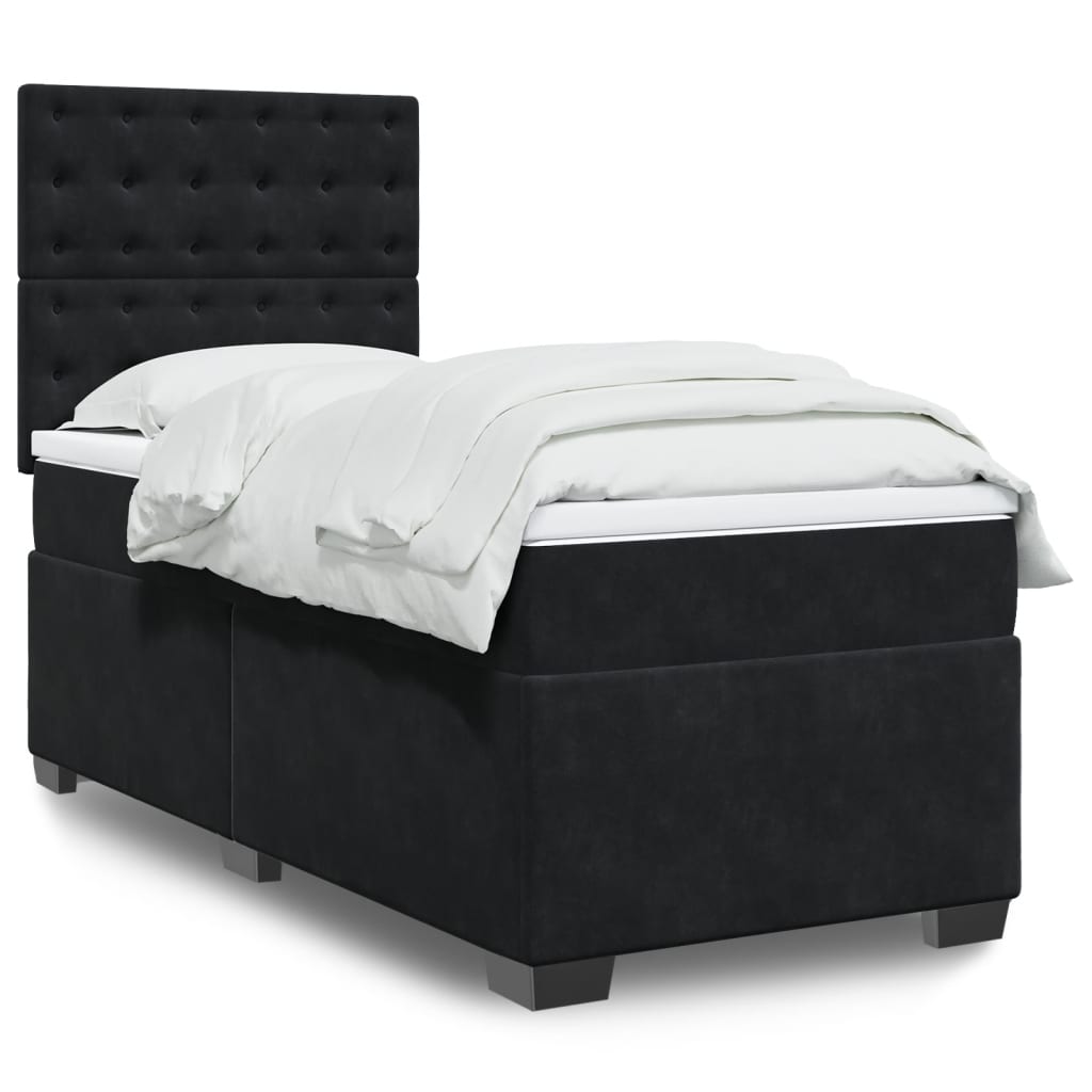 Lit Boxspring Avec Matelas Velours