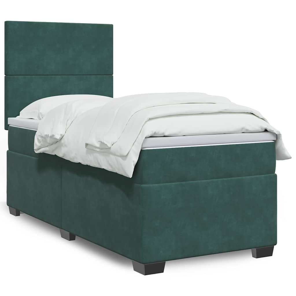 Lit Boxspring Avec Matelas Velours