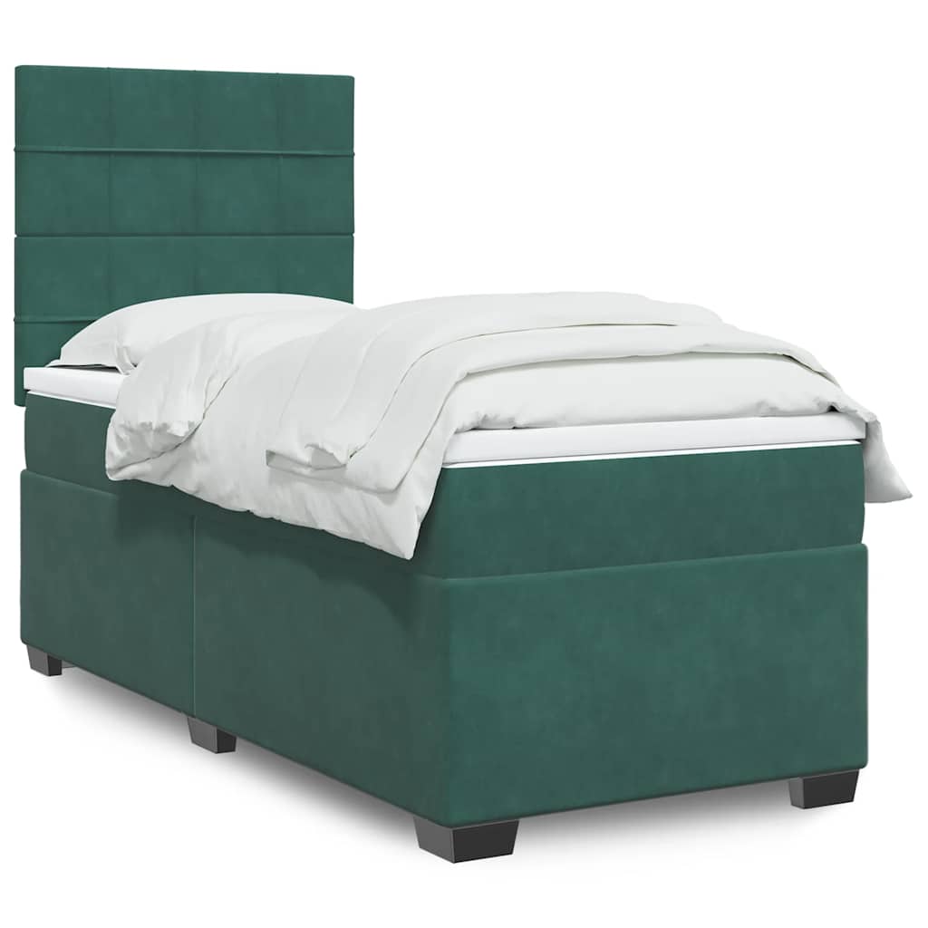 Lit Boxspring Avec Matelas Velours