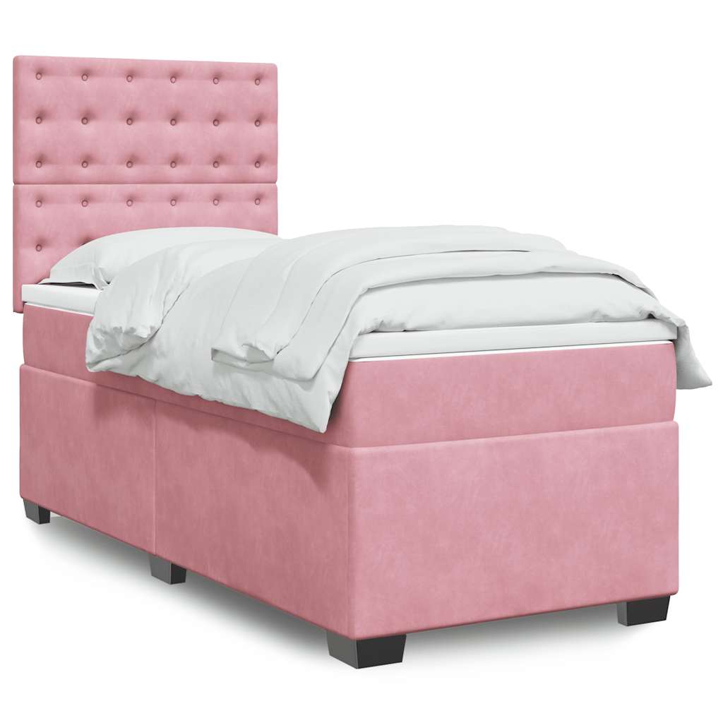 Lit Boxspring Avec Matelas Velours