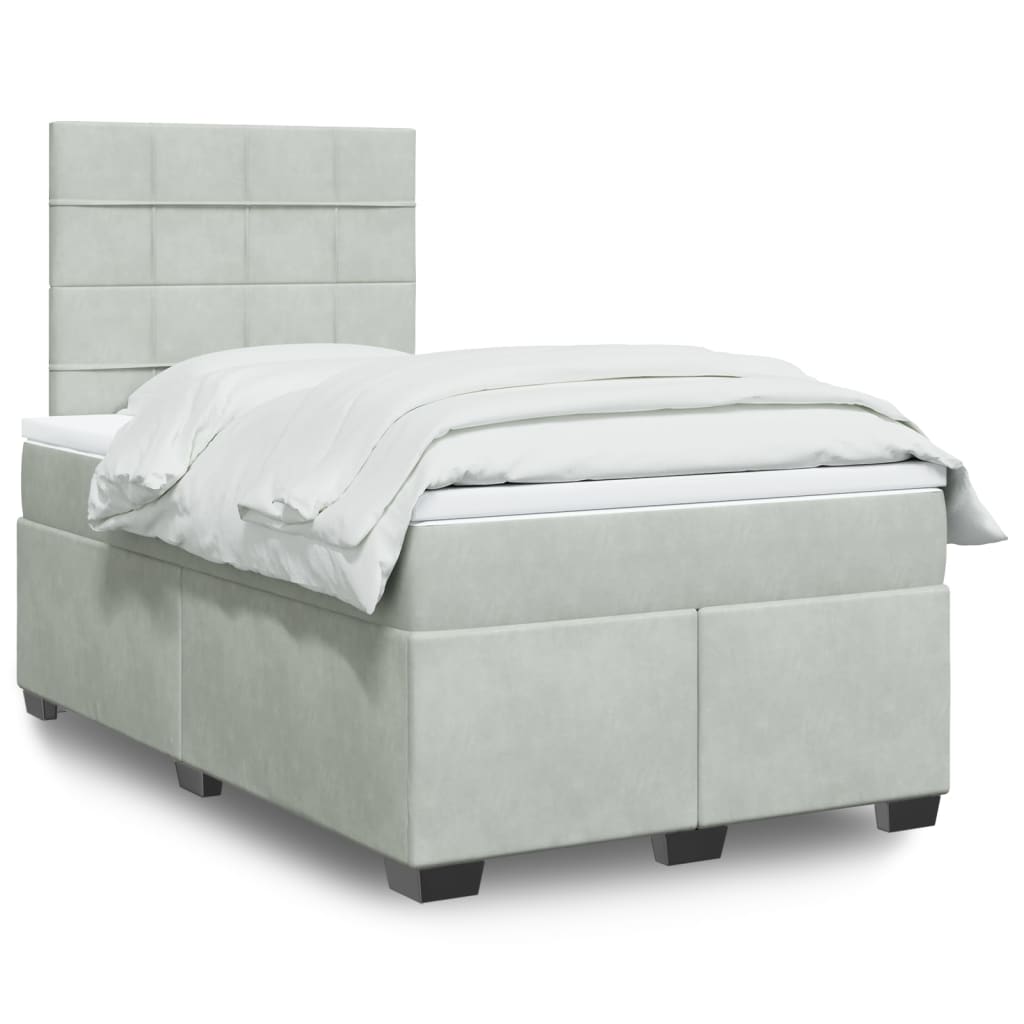 Lit Boxspring Avec Matelas Velours