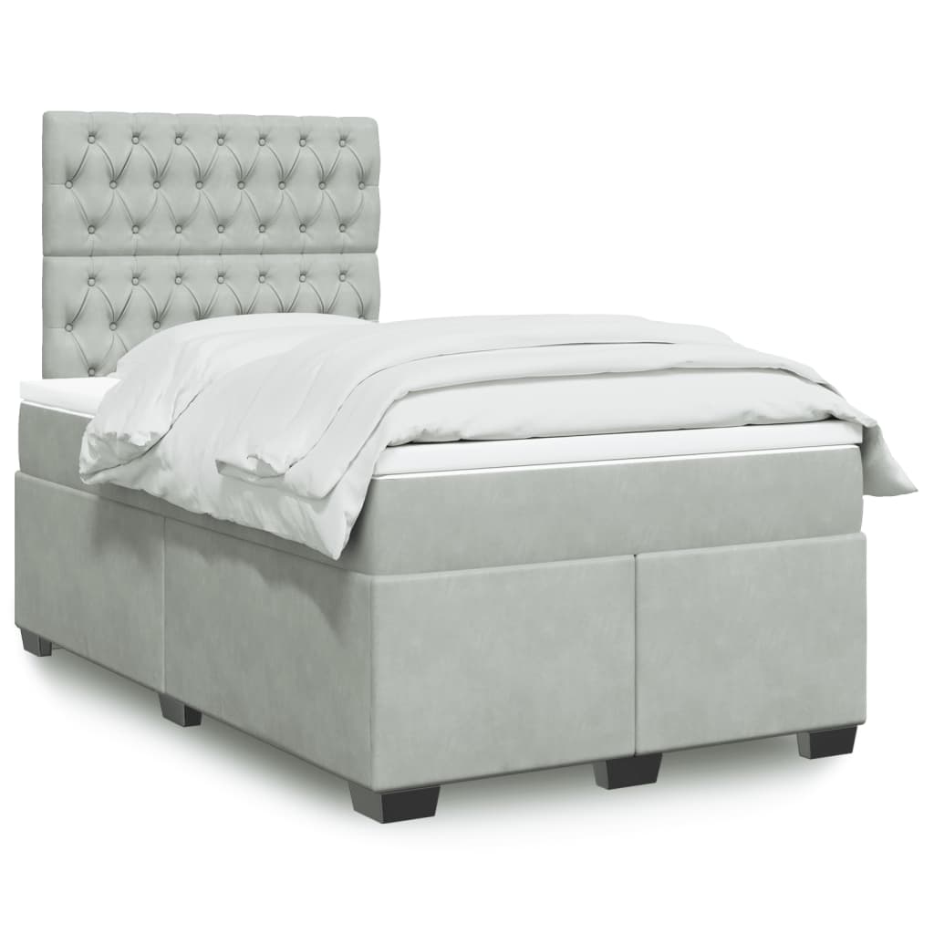 Lit Boxspring Avec Matelas Velours