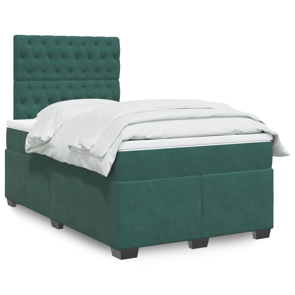 Lit Boxspring Avec Matelas Velours