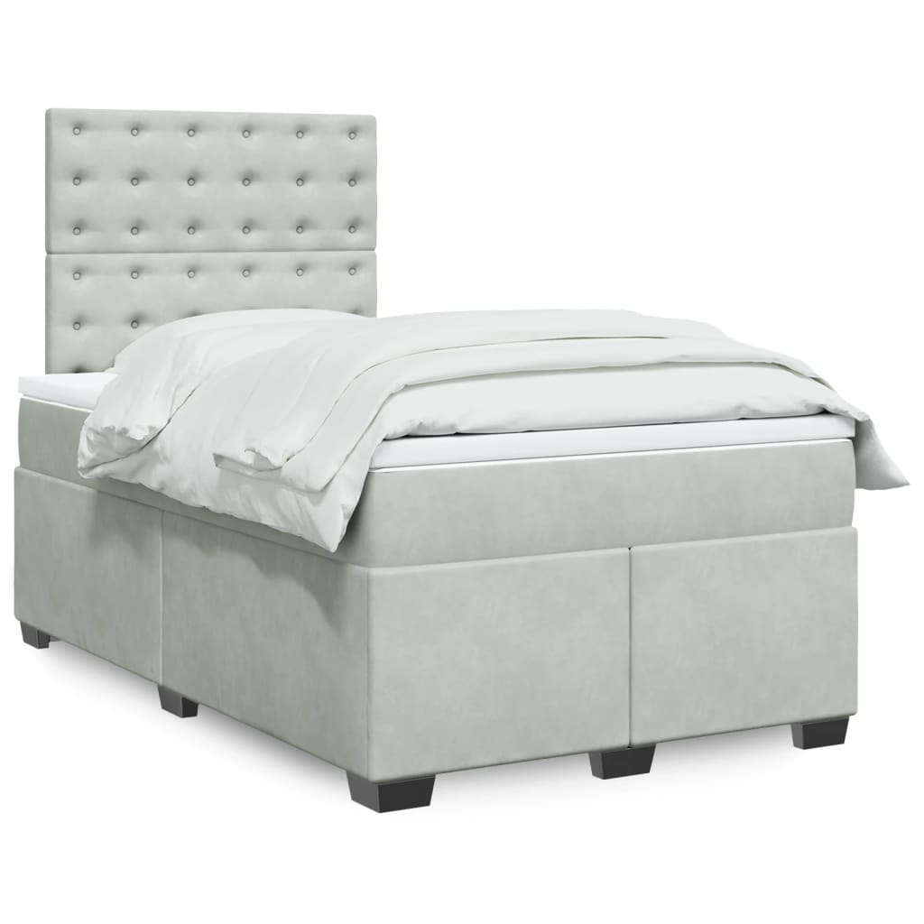 Lit Boxspring Avec Matelas Velours
