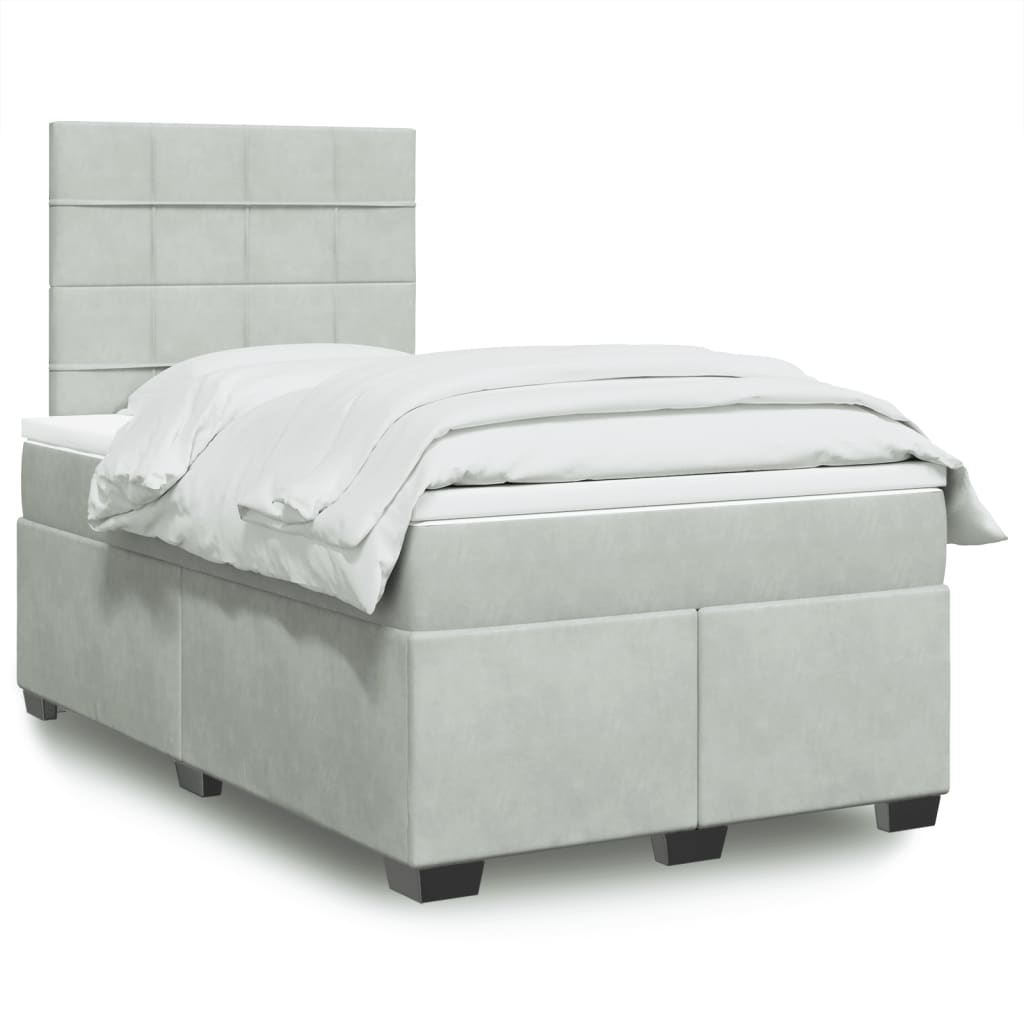 Lit Boxspring Avec Matelas Velours