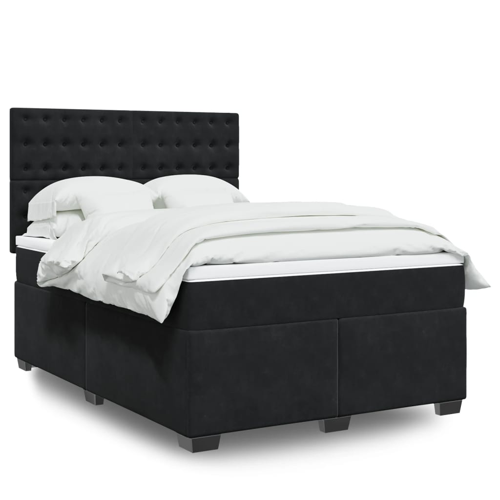 Lit Boxspring Avec Matelas Velours