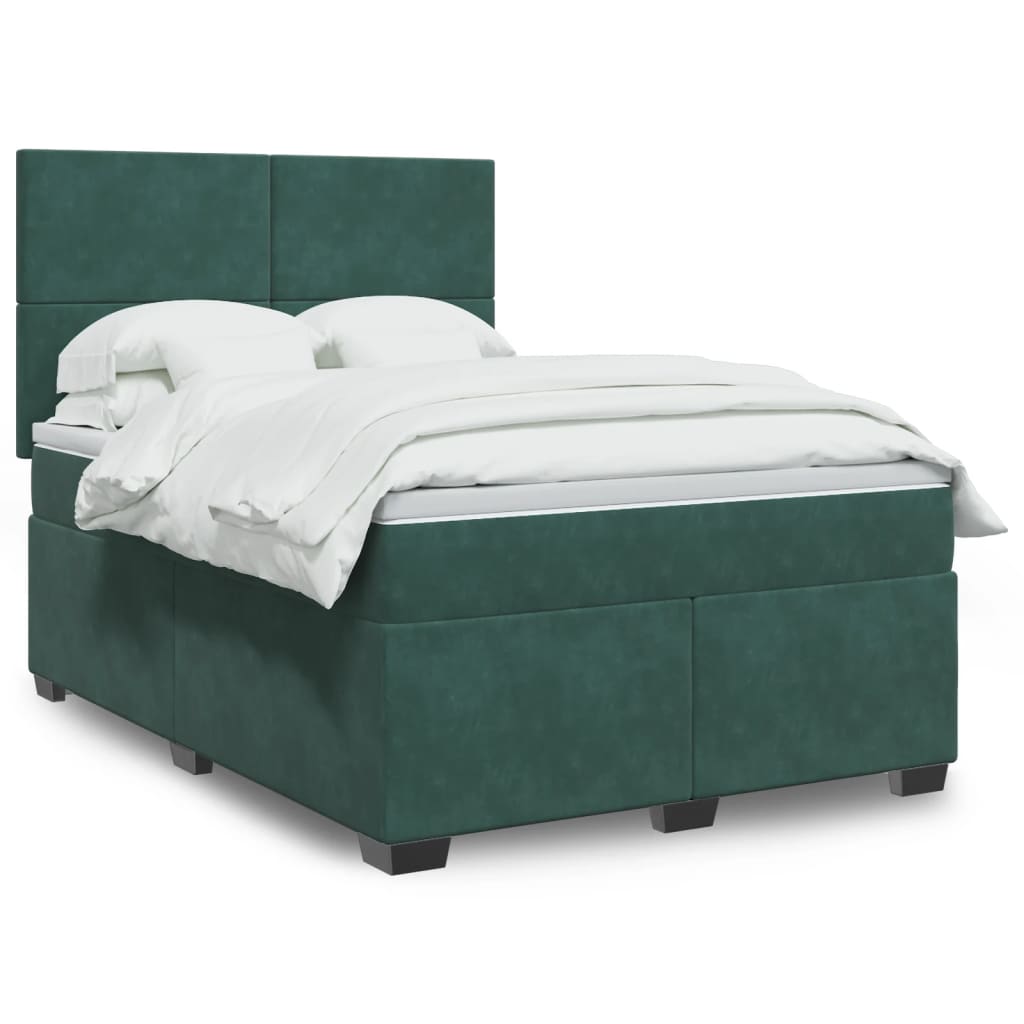 Lit Boxspring Avec Matelas Velours