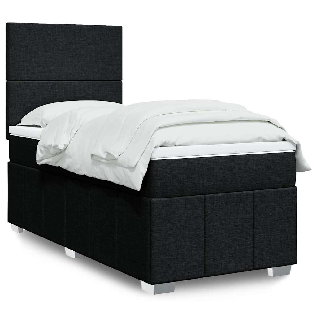 Lit Boxspring Led Avec Matelas Tissu