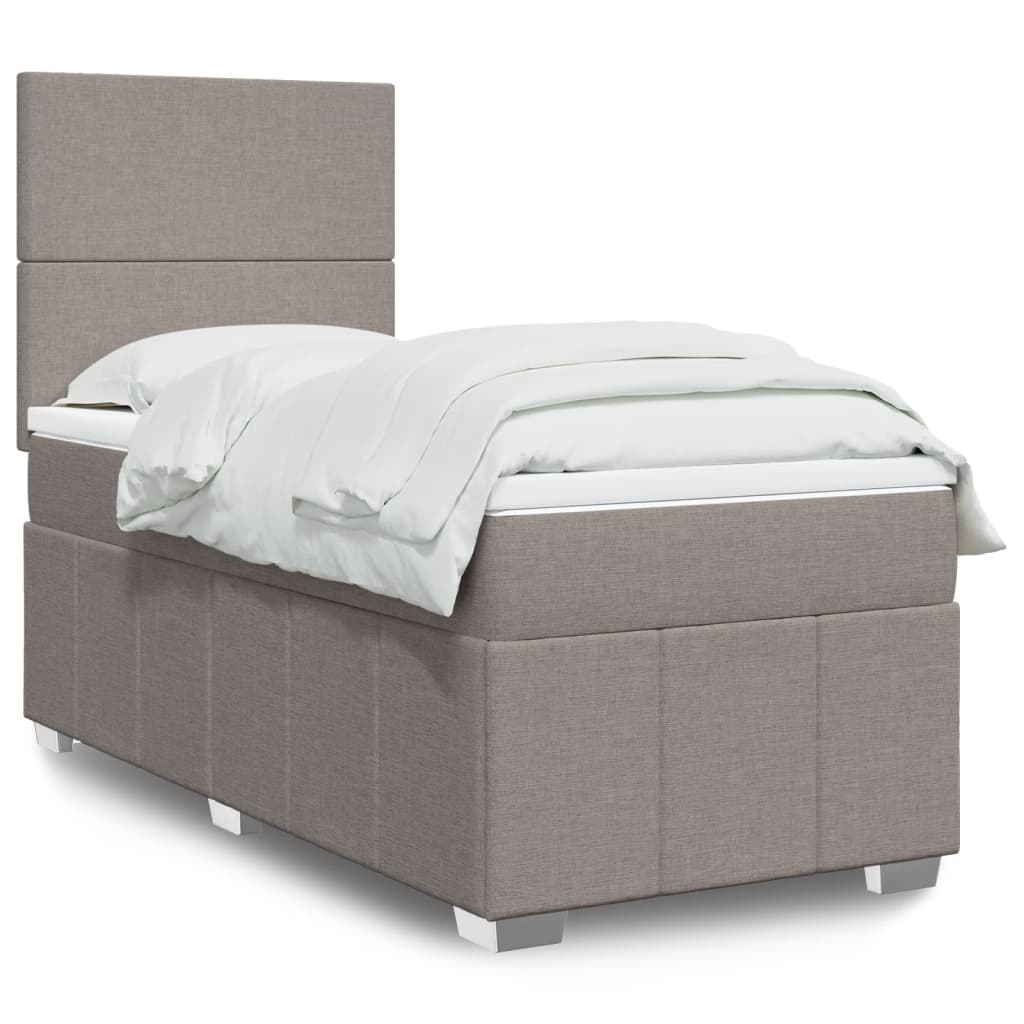Lit Boxspring Led Avec Matelas Tissu