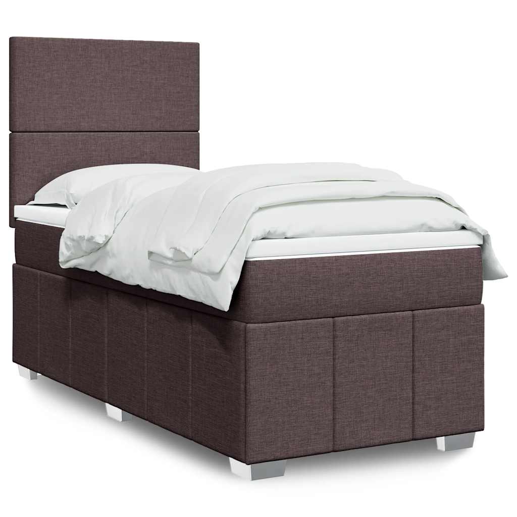 Lit Boxspring Led Avec Matelas Tissu