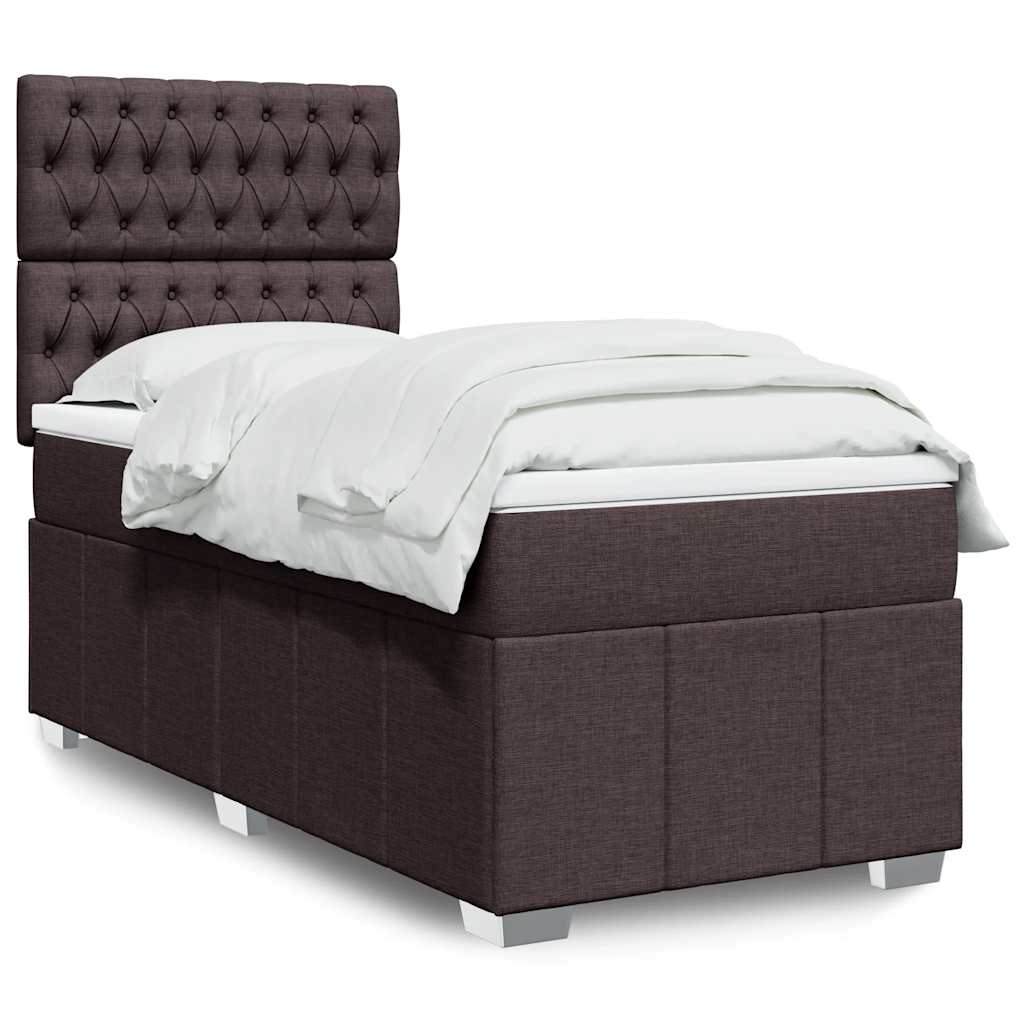 Lit Boxspring Led Avec Matelas Tissu