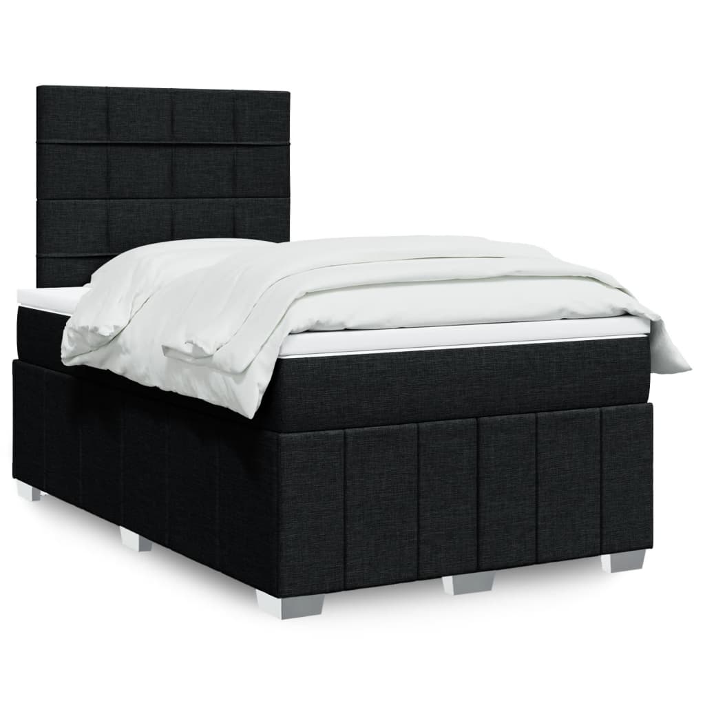 Lit Boxspring Led Avec Matelas Tissu