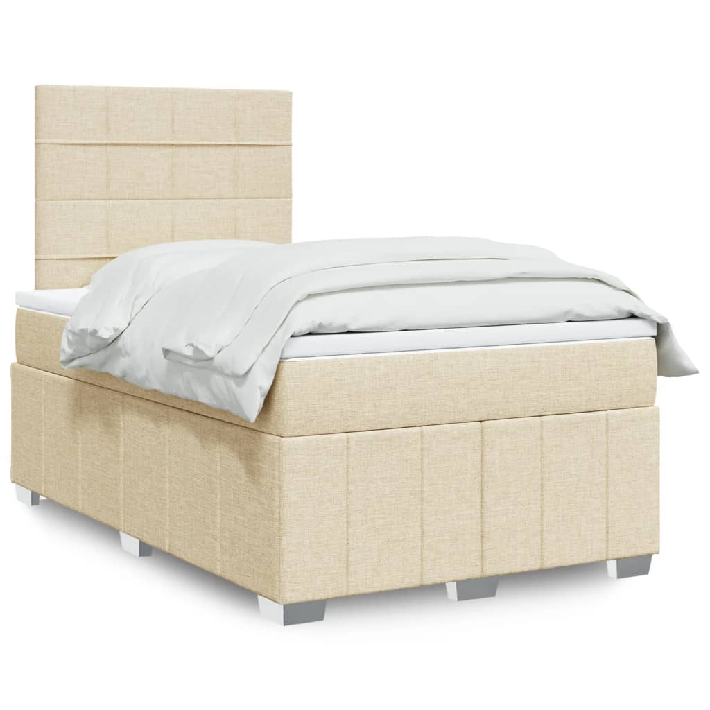 Lit Boxspring Led Avec Matelas Tissu