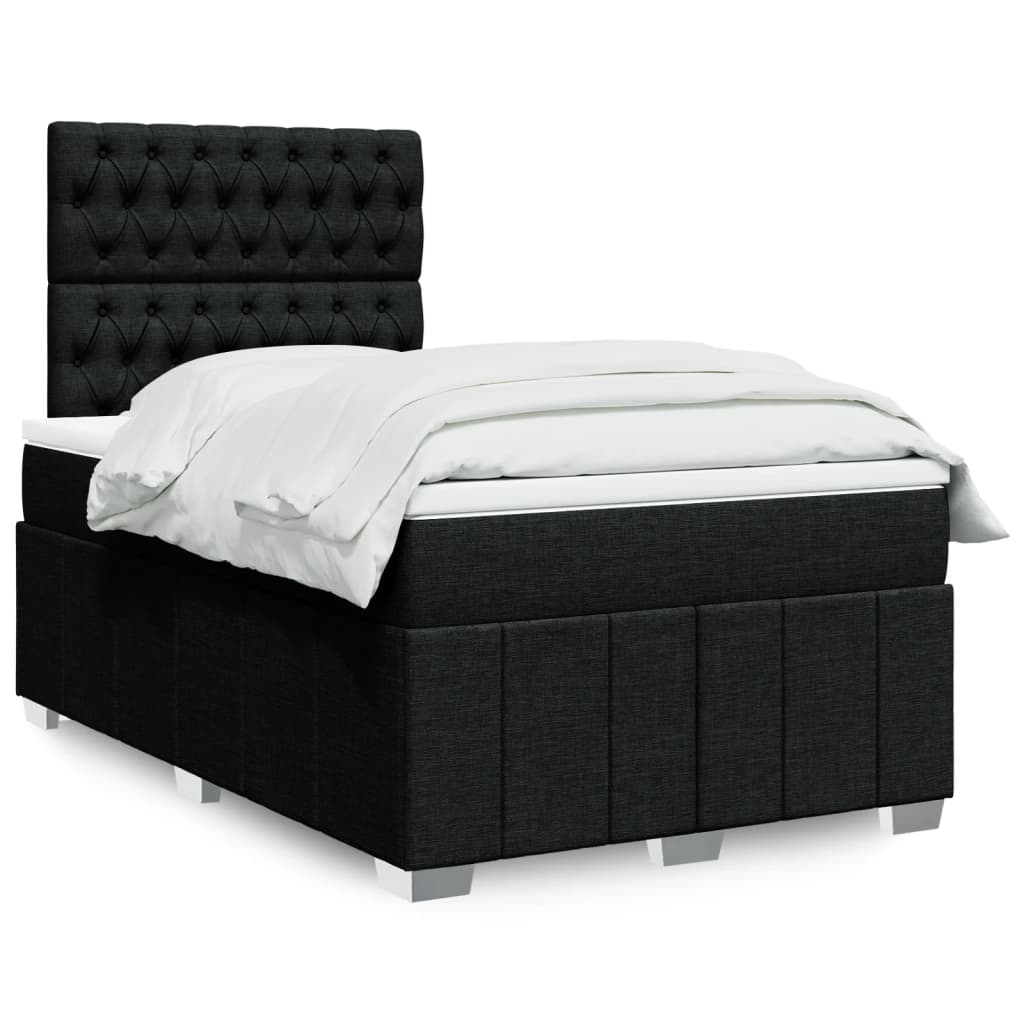 Lit Boxspring Led Avec Matelas Tissu