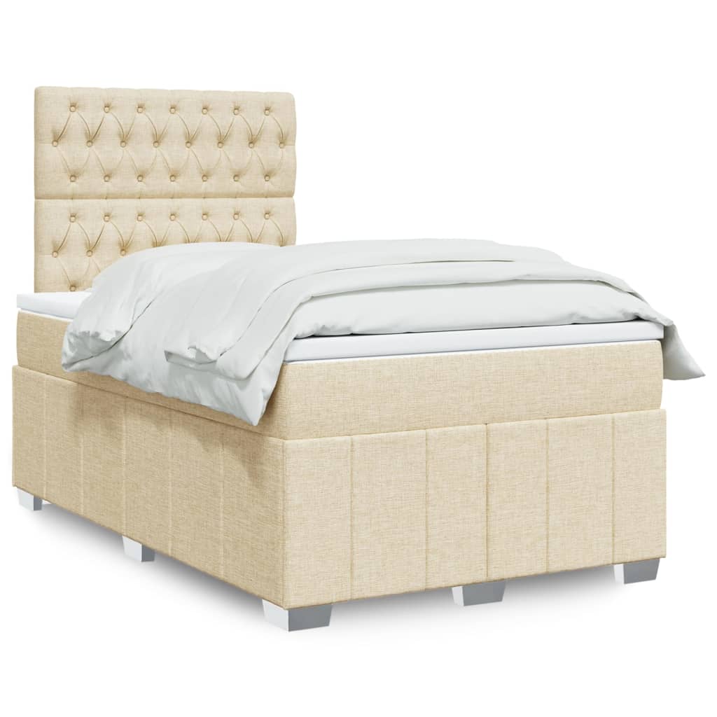 Lit Boxspring Led Avec Matelas Tissu