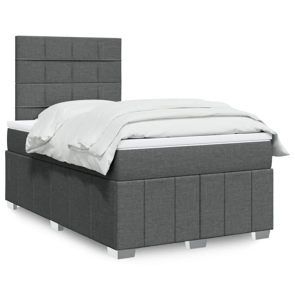 Lit Boxspring Led Avec Matelas Tissu