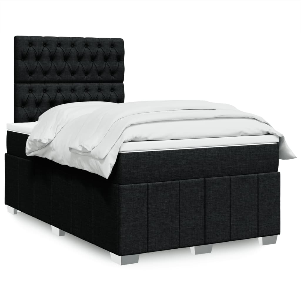 Lit Boxspring Led Avec Matelas Tissu