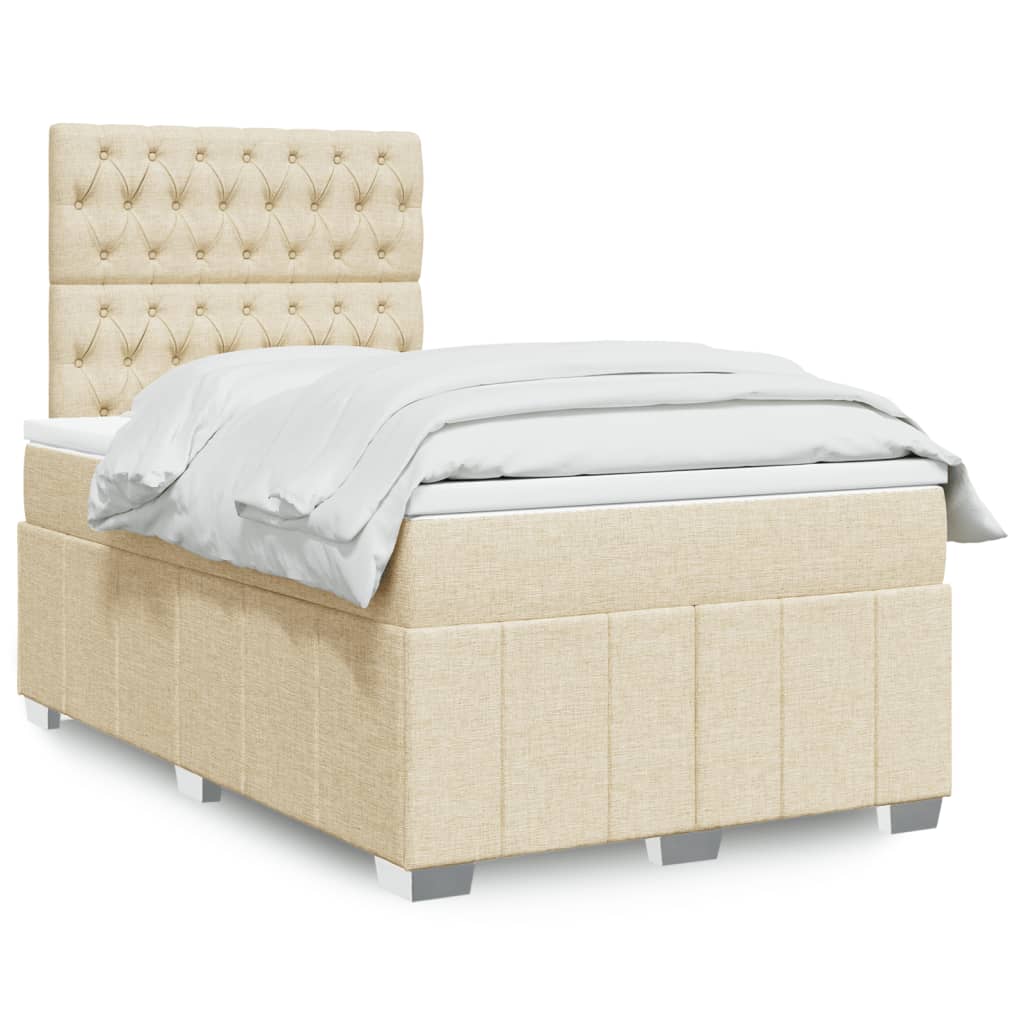 Lit Boxspring Led Avec Matelas Tissu