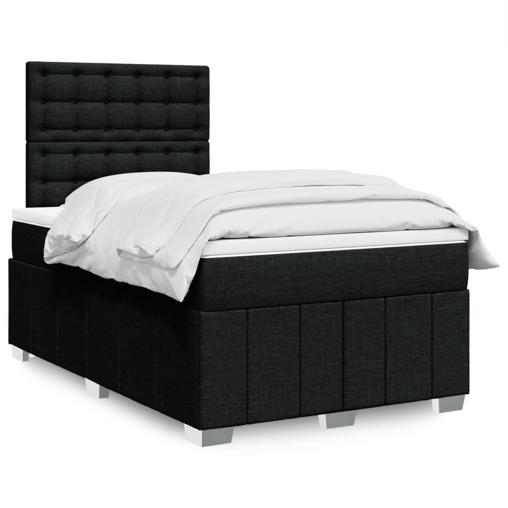 Lit Boxspring Led Avec Matelas Tissu