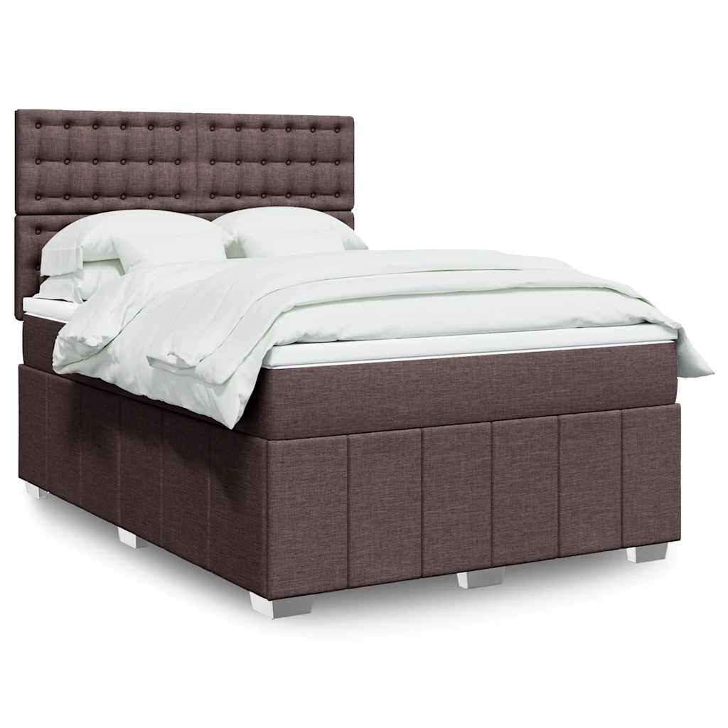 Lit Boxspring Led Avec Matelas Tissu