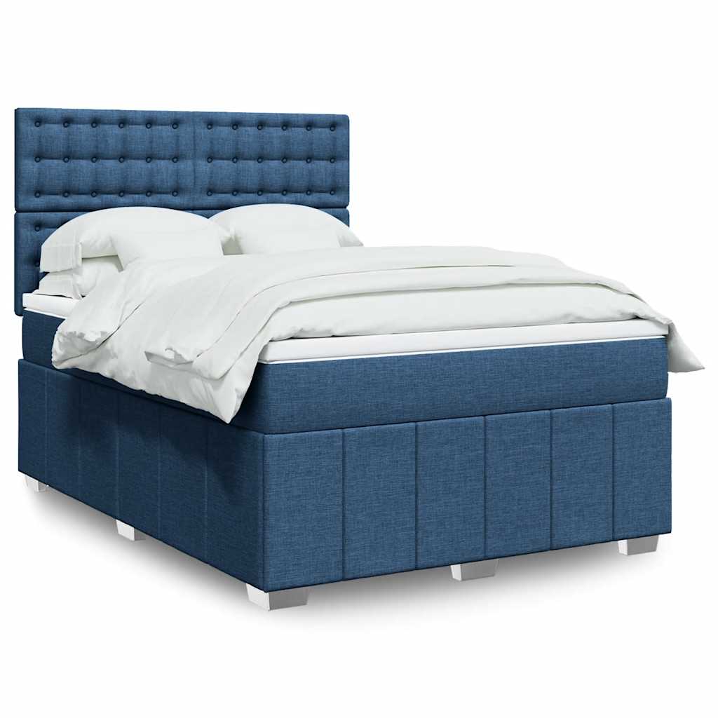 Lit Boxspring Led Avec Matelas Tissu