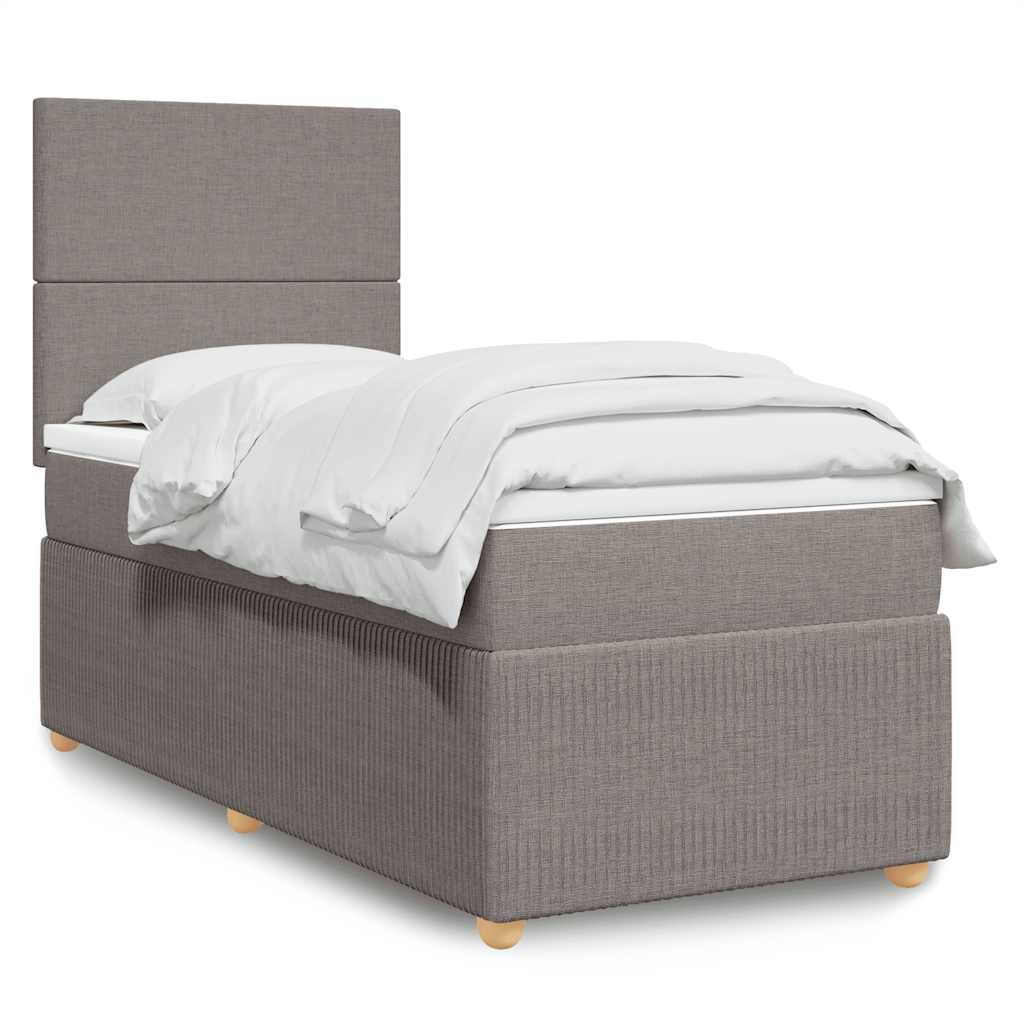 Lit Boxspring Led Avec Matelas Tissu