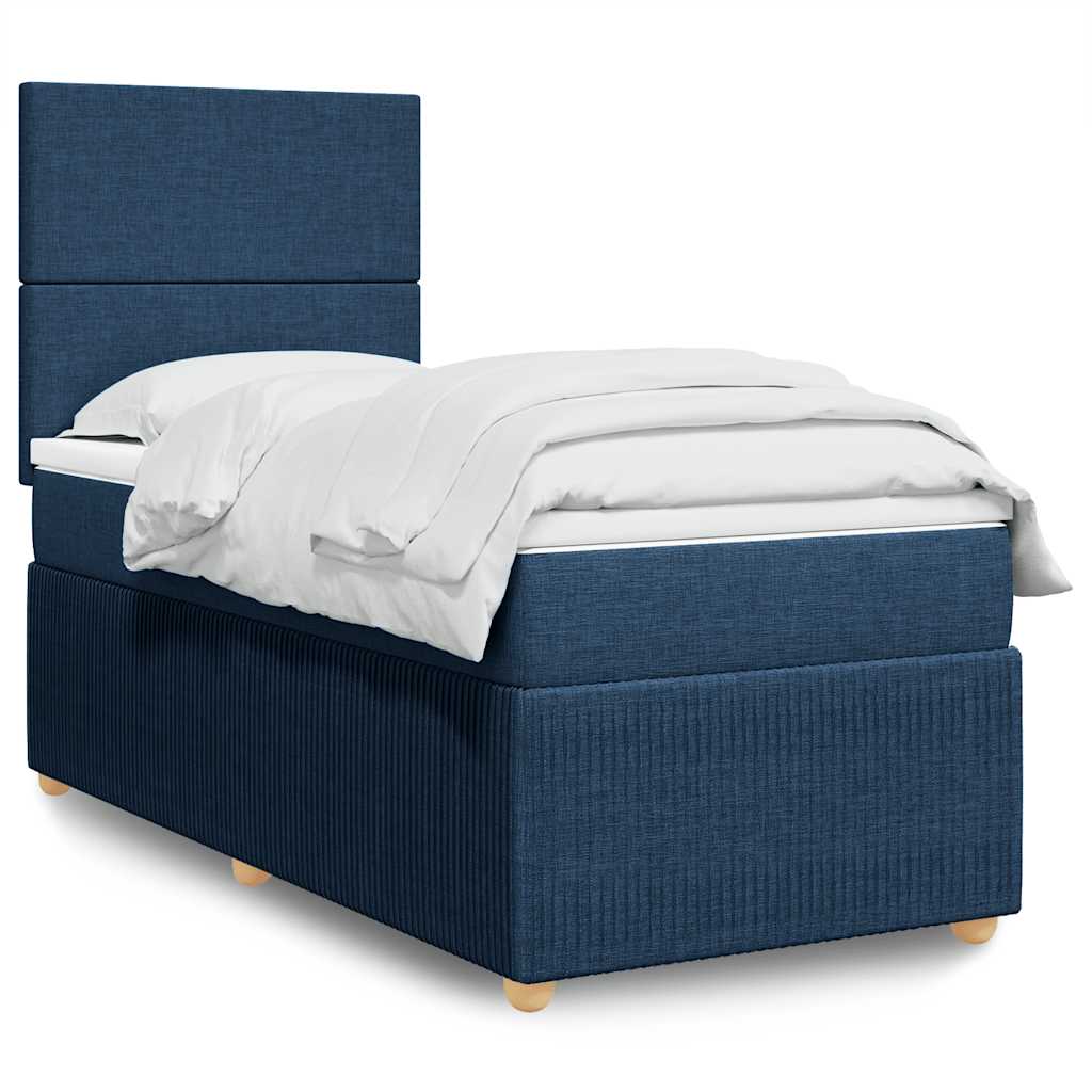 Lit Boxspring Led Avec Matelas Tissu