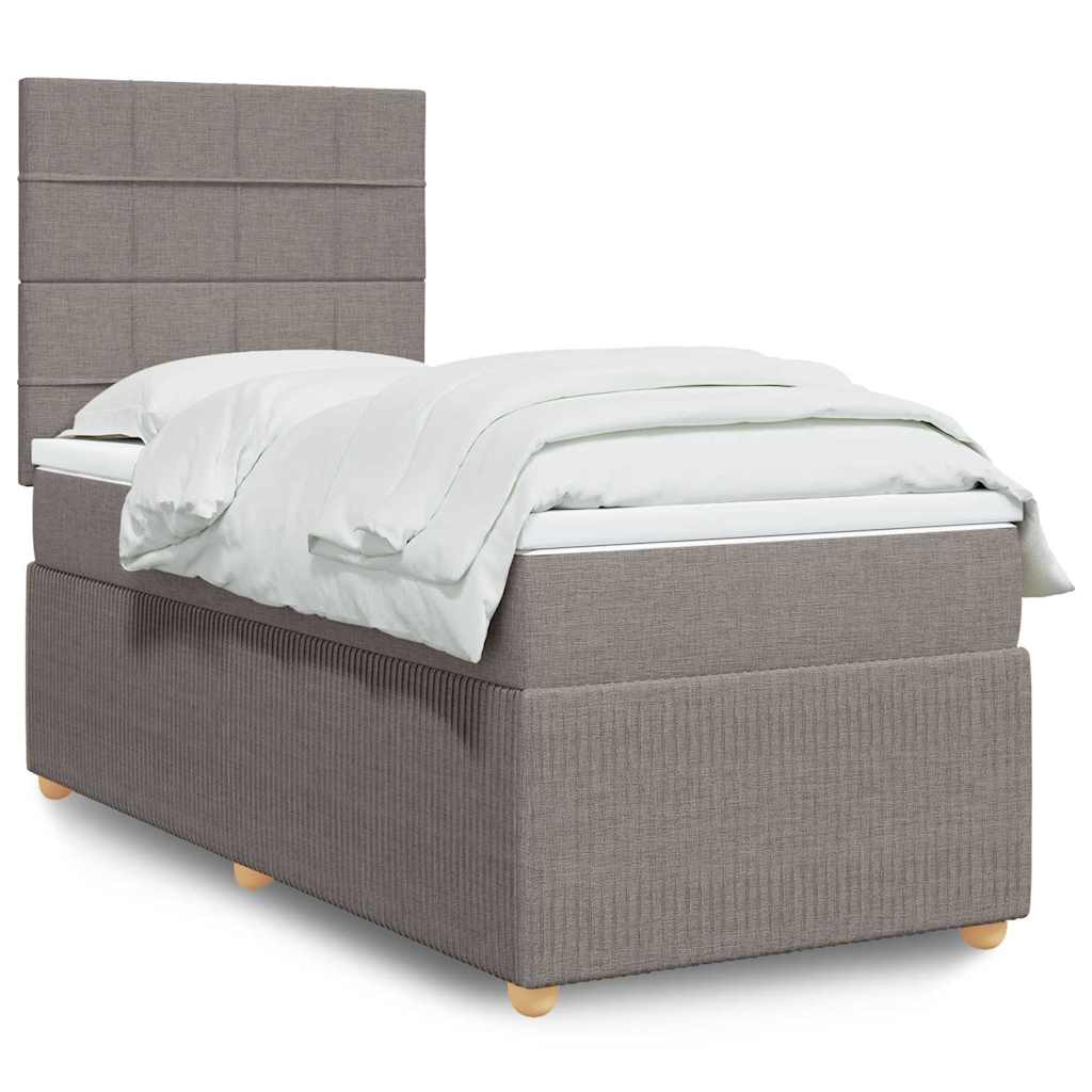 Lit Boxspring Led Avec Matelas Tissu