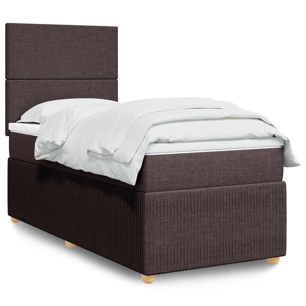 Lit Boxspring Led Avec Matelas Tissu