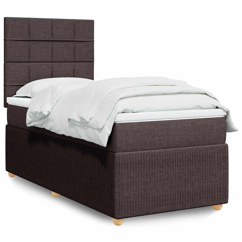 Lit Boxspring Led Avec Matelas Tissu