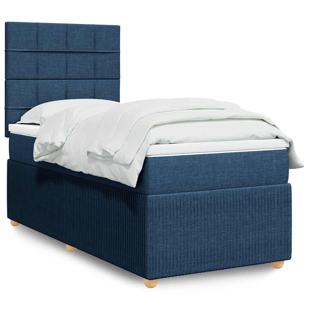 Lit Boxspring Led Avec Matelas Tissu